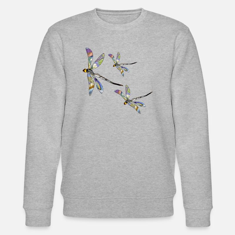 Libellen - Stanley/Stella Unisex Bio-Sweatshirt CHANGER  - Grau meliert