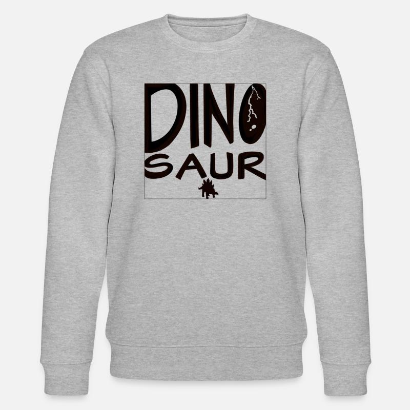 DINO SAUR Font - Stanley/Stella Unisex Bio-Sweatshirt CHANGER  - Grau meliert