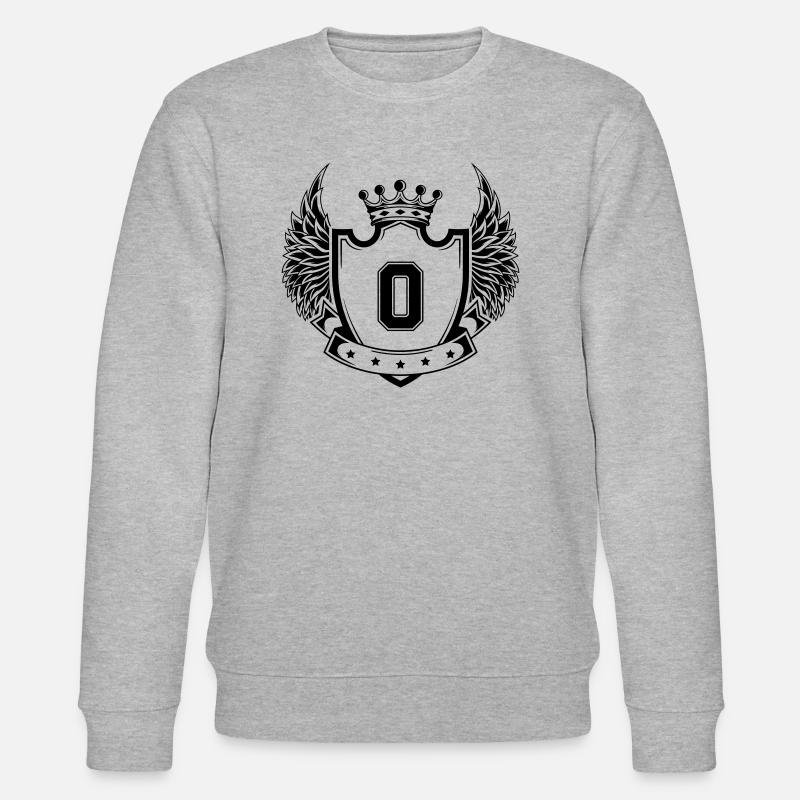 Wappen O - Stanley/Stella Unisex Bio-Sweatshirt CHANGER  - Grau meliert