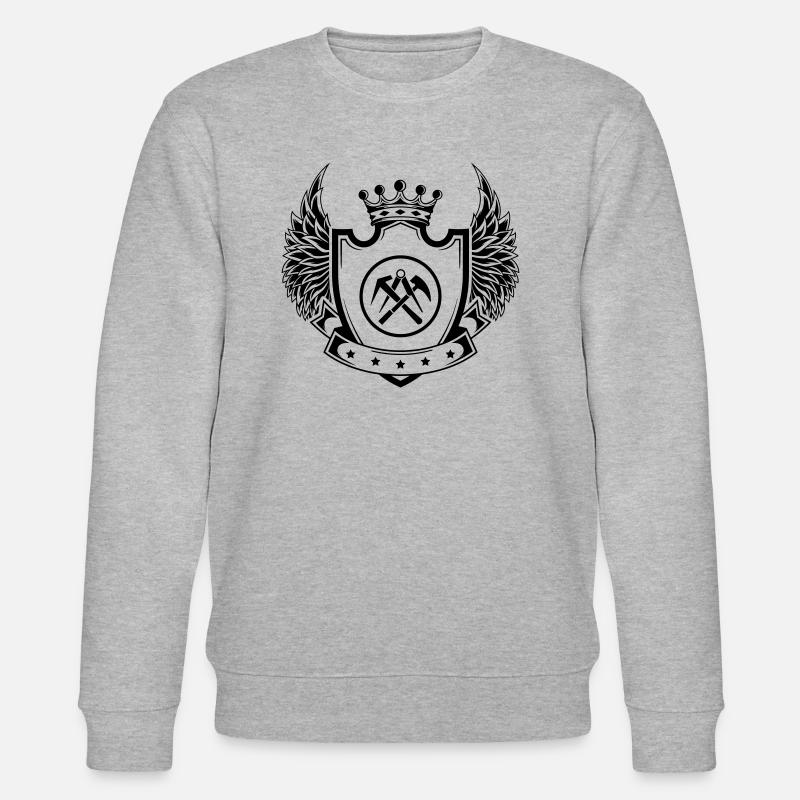 Armoiries du couvreur - Sweat bio CHANGER Stanley/Stella Unisexe - gris chiné