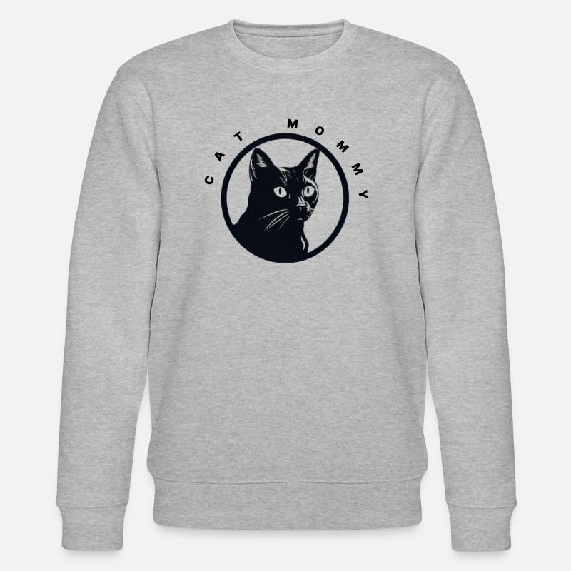 cat mom - Stanley/Stella Unisex Bio-Sweatshirt CHANGER  - Grau meliert