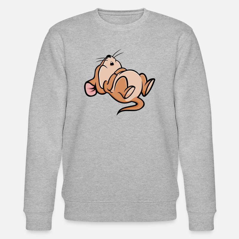 Schlafen Maus - Stanley/Stella Unisex Bio-Sweatshirt CHANGER  - Grau meliert