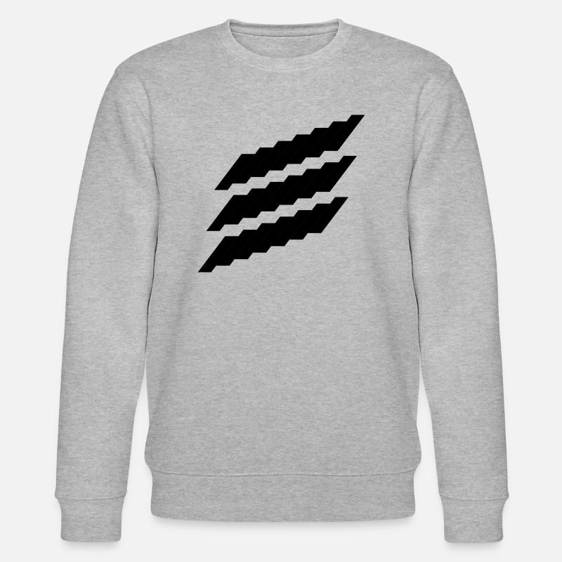 Logo Diagonal nach oben - Stanley/Stella Unisex Bio-Sweatshirt CHANGER - Grau meliert