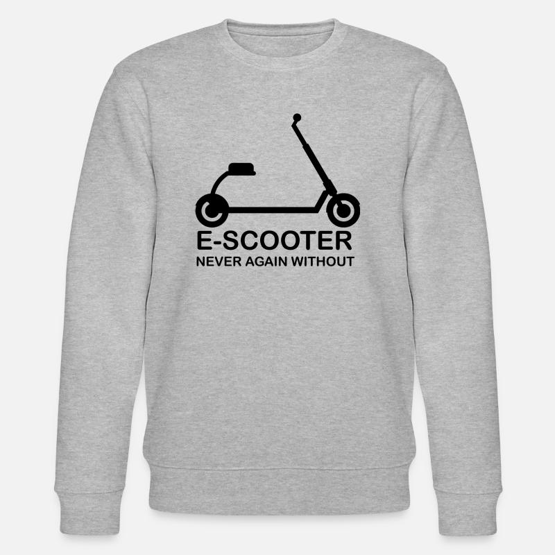 E-Scooter Roller Scooter - Stanley/Stella CHANGER Unisex Organic Sweatshirt - heather grey