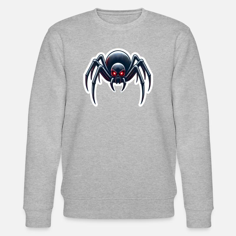 Spinne - Stanley/Stella Unisex Bio-Sweatshirt CHANGER  - Grau meliert