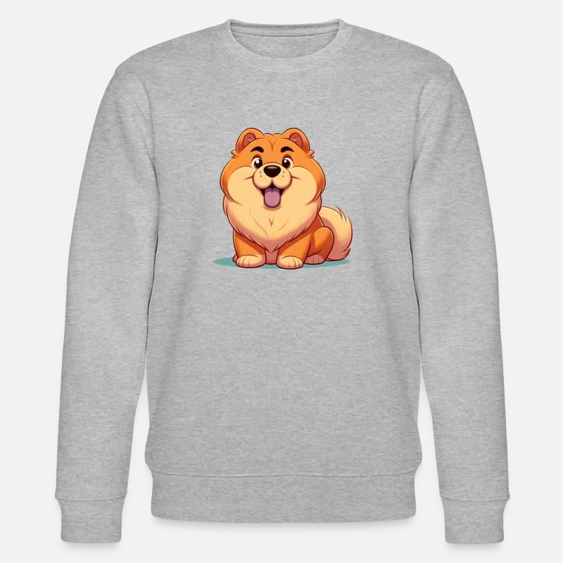 Chowchow 8 - Stanley/Stella Unisex Bio-Sweatshirt CHANGER  - Grau meliert
