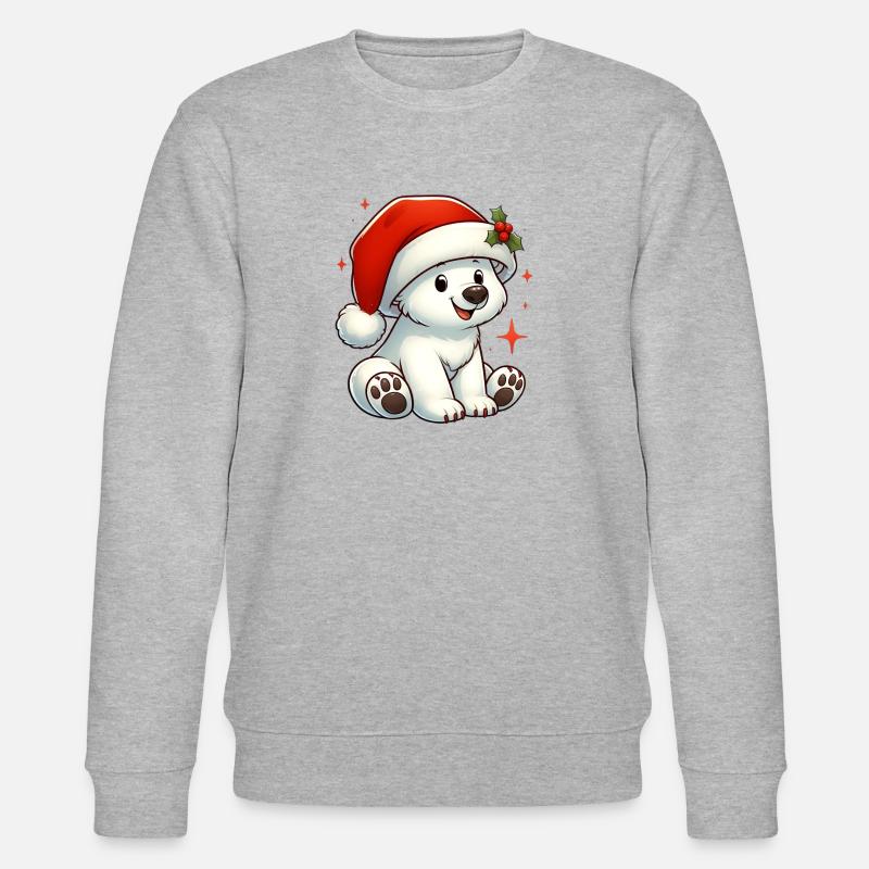 Eisbär 11 - Stanley/Stella Unisex Bio-Sweatshirt CHANGER  - Grau meliert