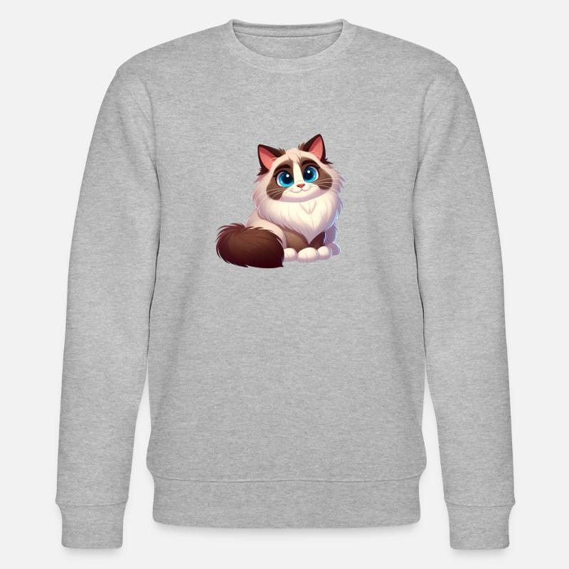 Ragdoll 14 - Stanley/Stella Unisex Bio-Sweatshirt CHANGER  - Grau meliert