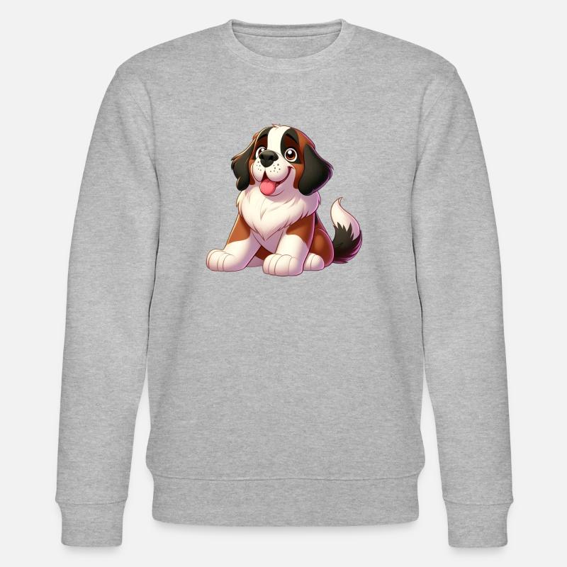 Sankt Bernhard 6 - Stanley/Stella Unisex Bio-Sweatshirt CHANGER  - Grau meliert