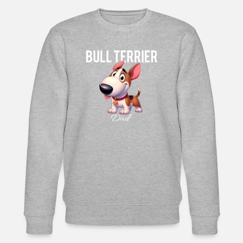 bull terrier dad - Sweat bio CHANGER Stanley/Stella Unisexe - gris chiné
