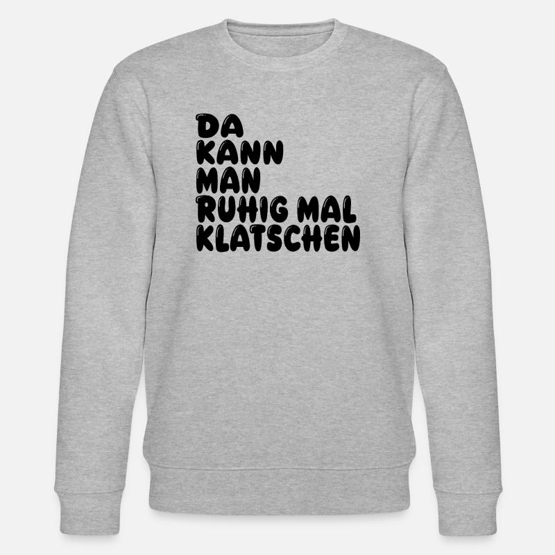 Klatschen - Stanley/Stella Unisex Bio-Sweatshirt CHANGER  - Grau meliert