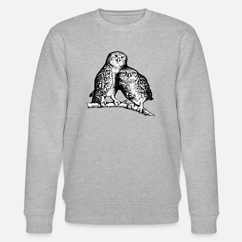 Steinkäuze - Stanley/Stella Unisex Bio-Sweatshirt CHANGER  - Grau meliert