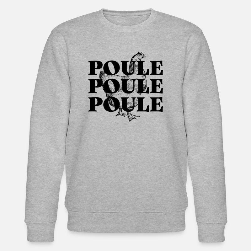 POULE POULE POULE - Sweat bio CHANGER Stanley/Stella Unisexe - gris chiné