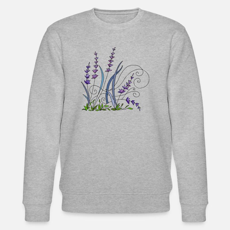 Blumen - Stanley/Stella Unisex Bio-Sweatshirt CHANGER  - Grau meliert