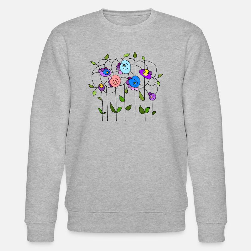 Fleur - Sweat bio CHANGER Stanley/Stella Unisexe - gris chiné
