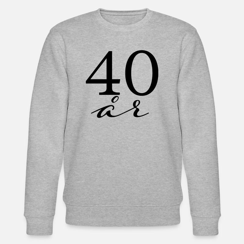 40 Jahre - Stanley/Stella Unisex Bio-Sweatshirt CHANGER  - Grau meliert