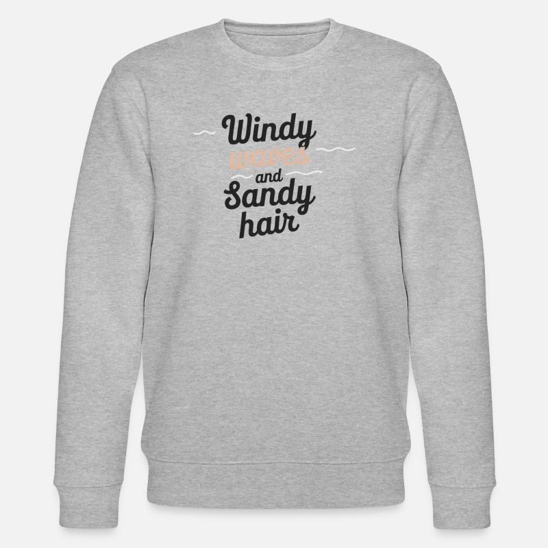 windy waves - Stanley/Stella Unisex Bio-Sweatshirt CHANGER  - Grau meliert