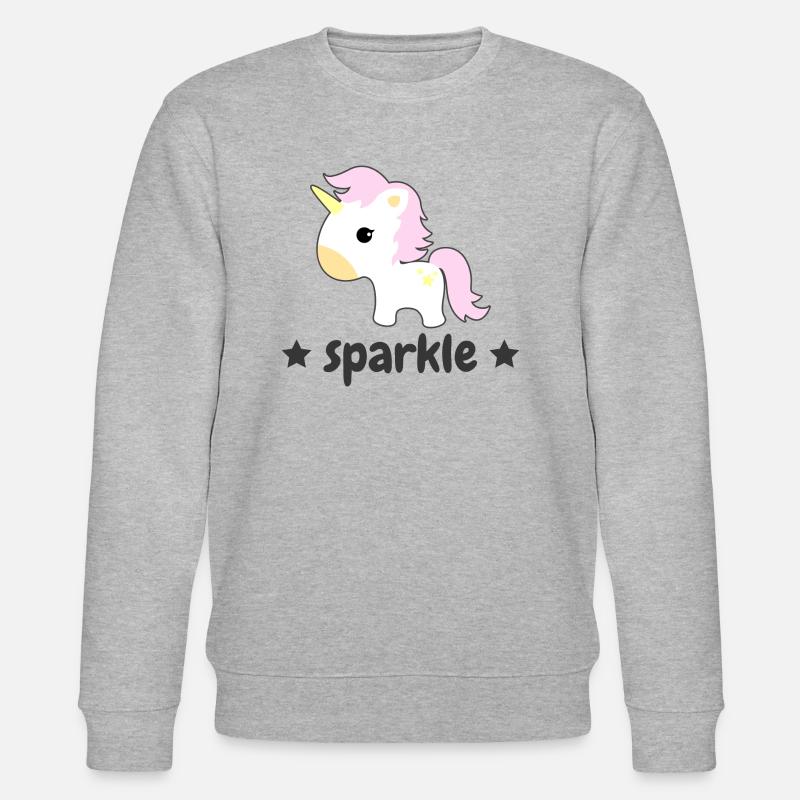 Einhorn - Stanley/Stella Unisex Bio-Sweatshirt CHANGER  - Grau meliert