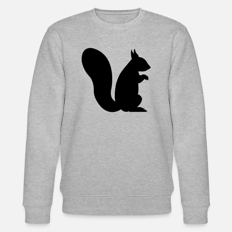 eichhörnchen - Stanley/Stella Unisex Bio-Sweatshirt CHANGER  - Grau meliert