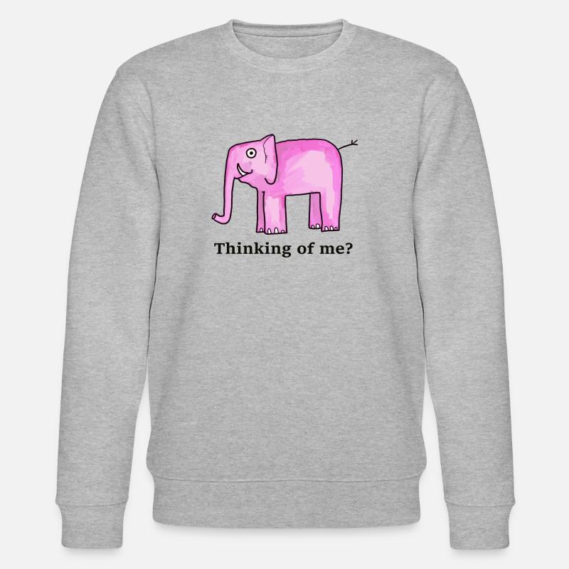 Vous pensez à moi? - Sweat bio CHANGER Stanley/Stella Unisexe - gris chiné