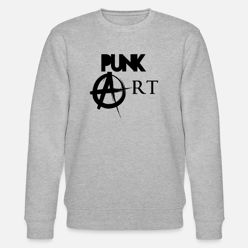 Black Punk Kunst - Stanley/Stella Unisex Bio-Sweatshirt CHANGER  - Grau meliert