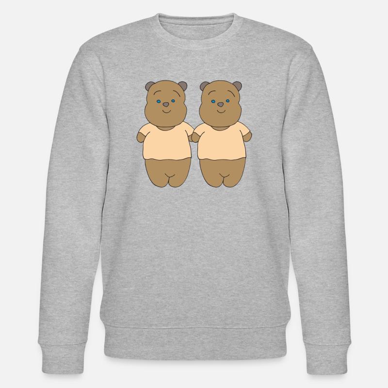 Ours en pack de deux - Sweat bio CHANGER Stanley/Stella Unisexe - gris chiné