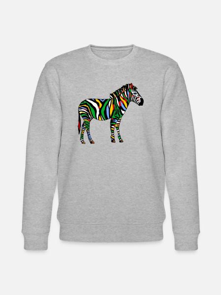 Zebra - Stanley/Stella CHANGER Unisex Organic Sweatshirt - heather grey