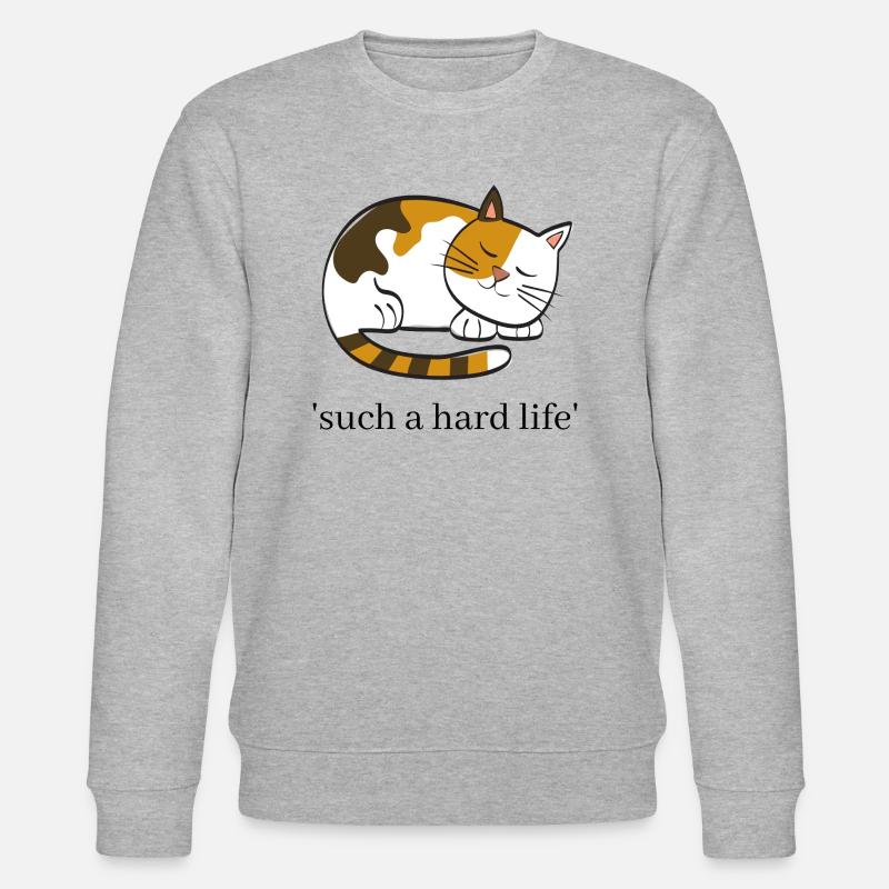 citation de chat - Sweat bio CHANGER Stanley/Stella Unisexe - gris chiné