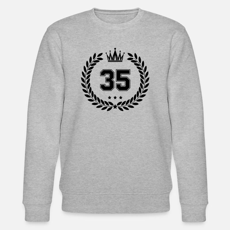 wappen 35 - Stanley/Stella Unisex Bio-Sweatshirt CHANGER  - Grau meliert