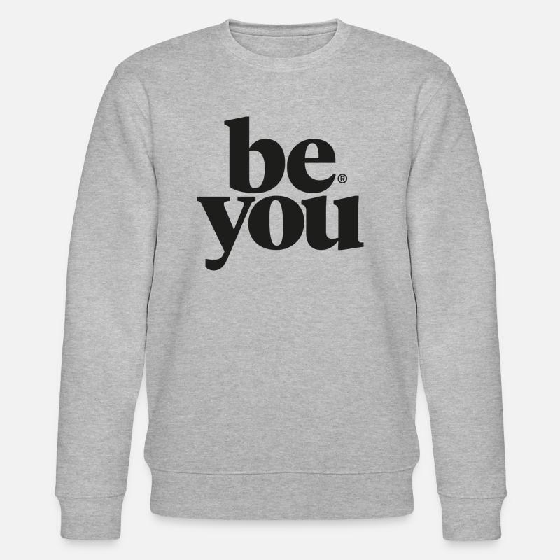 Sei du selbst! - Stanley/Stella Unisex Bio-Sweatshirt CHANGER  - Grau meliert