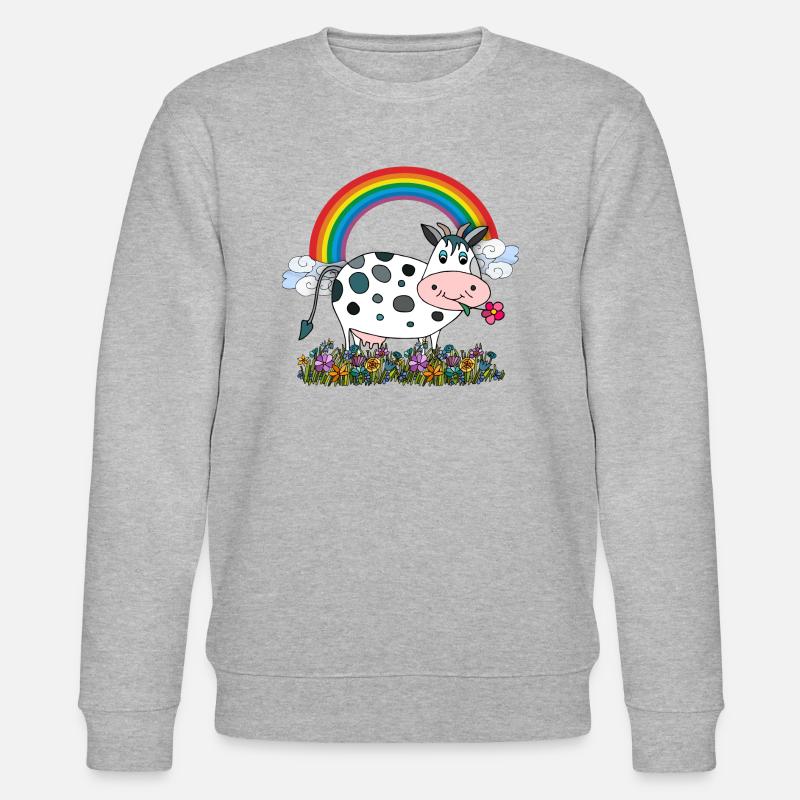 Kuh - Stanley/Stella Unisex Bio-Sweatshirt CHANGER  - Grau meliert