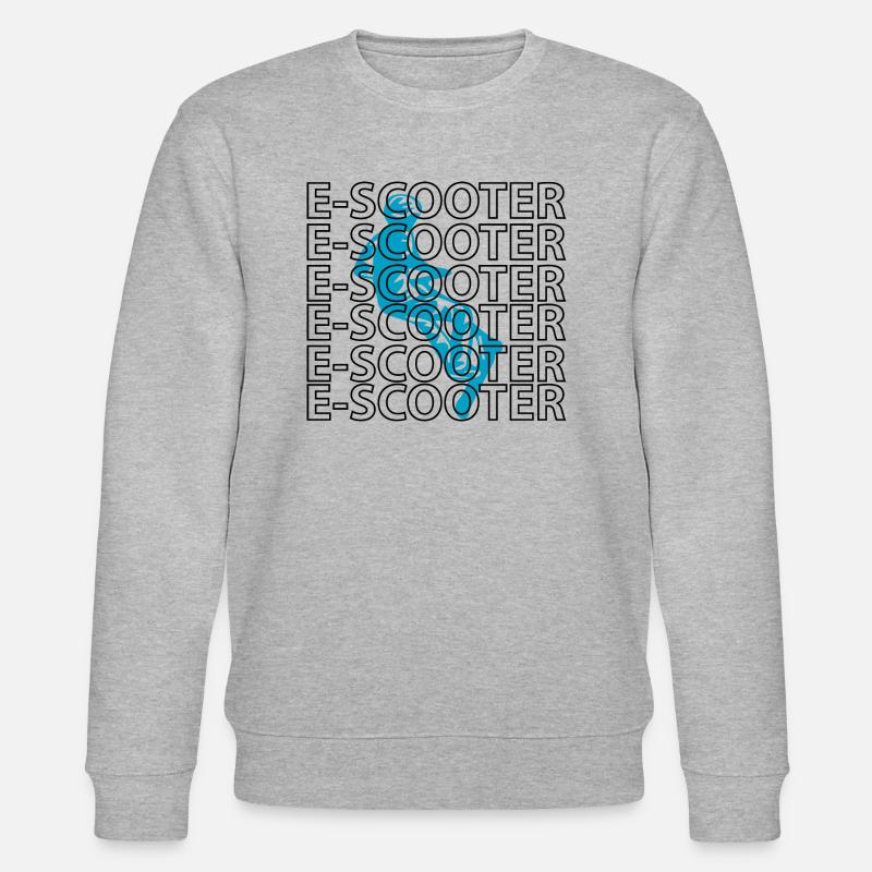E-Scooter E-Roller Scooter - Stanley/Stella CHANGER Unisex Organic Sweatshirt - heather grey