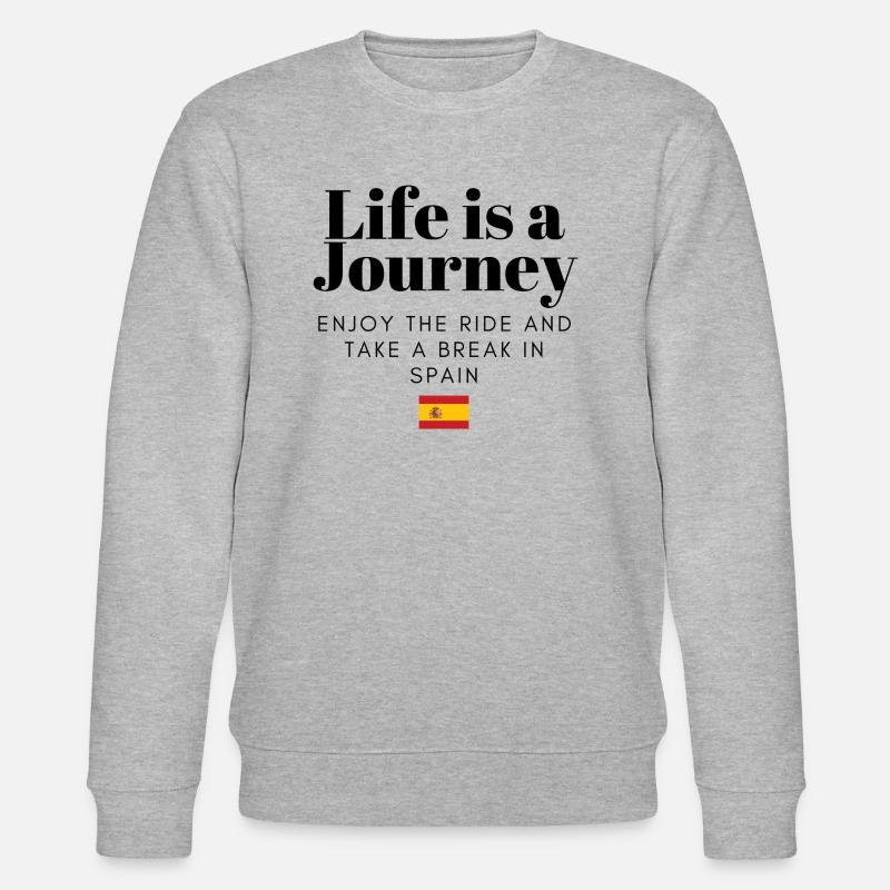 Reise nach Spanien - Stanley/Stella Unisex Bio-Sweatshirt CHANGER  - Grau meliert