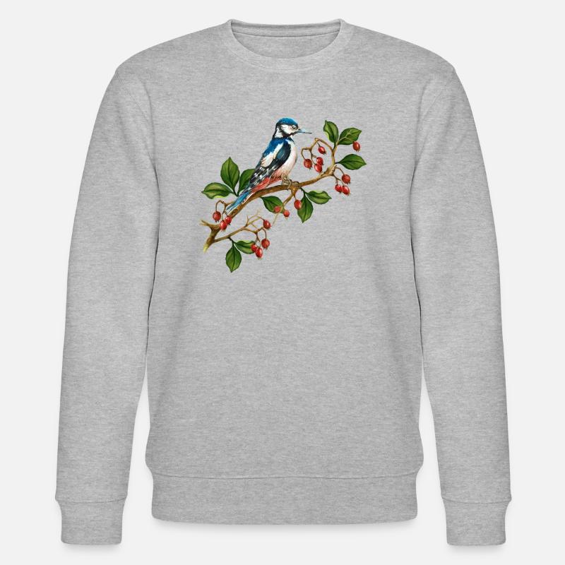 Bunter Vogel - Stanley/Stella Unisex Bio-Sweatshirt CHANGER  - Grau meliert