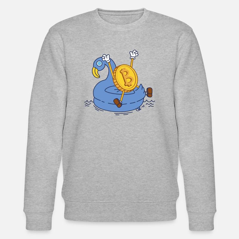 Pool Bitcoin - Sweat bio CHANGER Stanley/Stella Unisexe - gris chiné