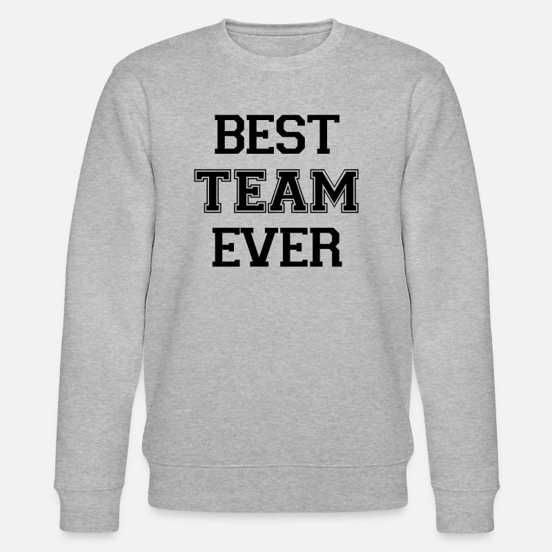 Best Team ever - Stanley/Stella Unisex Bio-Sweatshirt CHANGER  - Grau meliert