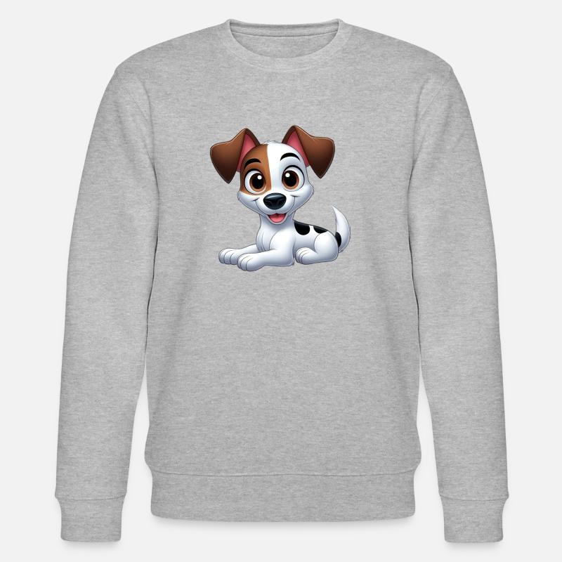Jack Russel 2 - Stanley/Stella Unisex Bio-Sweatshirt CHANGER  - Grau meliert