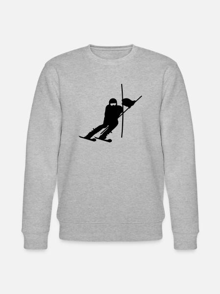 Slalom Ski (1c) - Stanley/Stella CHANGER Unisex Organic Sweatshirt - heather grey