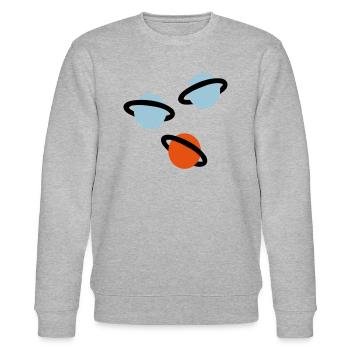 Lolli - Stanley/Stella Unisex Bio-Sweatshirt CHANGER  - Grau meliert - Vorne - Nik (191cm) & Marisol (170cm)