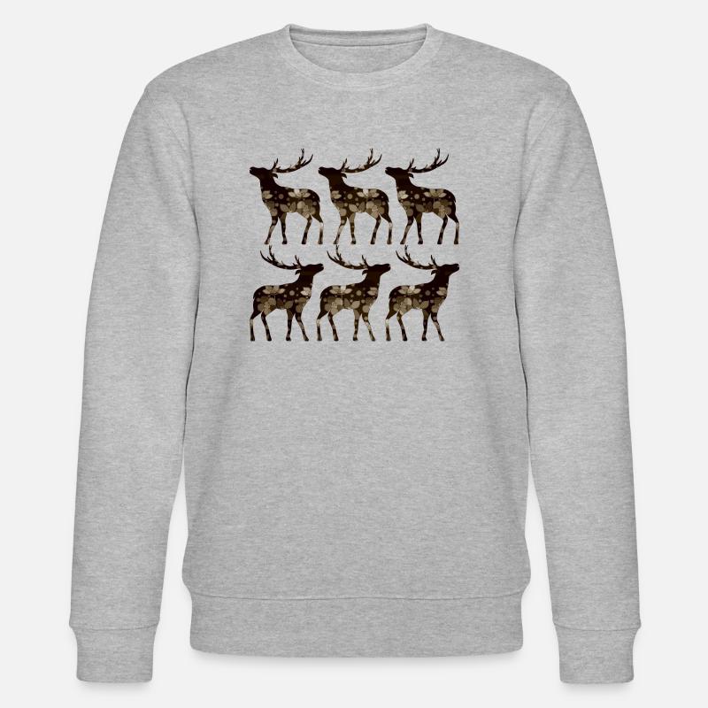 Cerf - Sweat bio CHANGER Stanley/Stella Unisexe - gris chiné