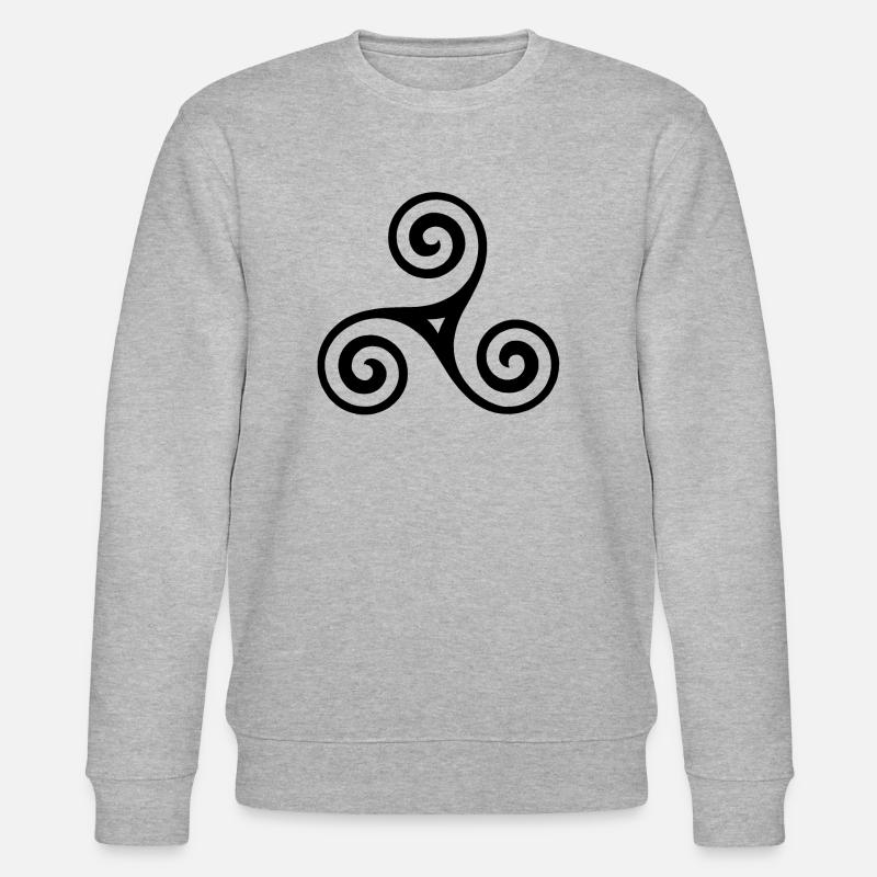 Keltisches Symbol - Stanley/Stella Unisex Bio-Sweatshirt CHANGER - Grau meliert