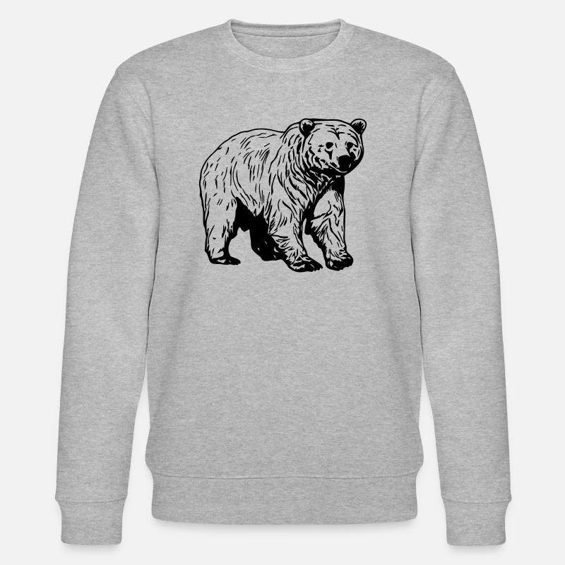 Bär - Stanley/Stella Unisex Bio-Sweatshirt CHANGER  - Grau meliert