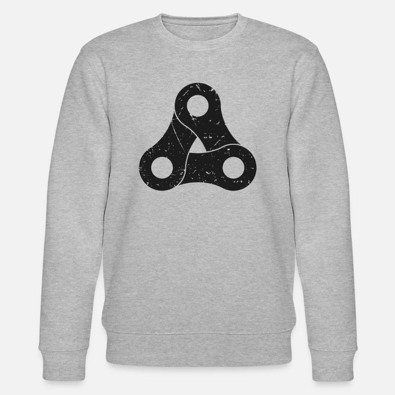 Fahrradkette - Stanley/Stella Unisex Bio-Sweatshirt CHANGER  - Grau meliert