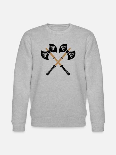 wikinger_aexte_02 - Stanley/Stella Unisex Bio-Sweatshirt CHANGER  - Grau meliert