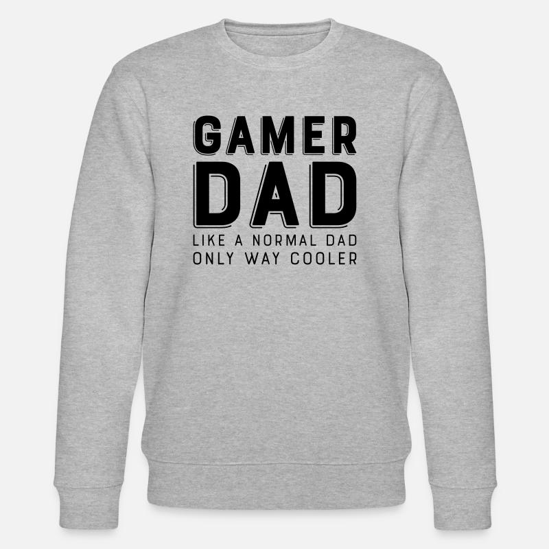 Gamer Dad - Stanley/Stella Unisex Bio-Sweatshirt CHANGER  - Grau meliert