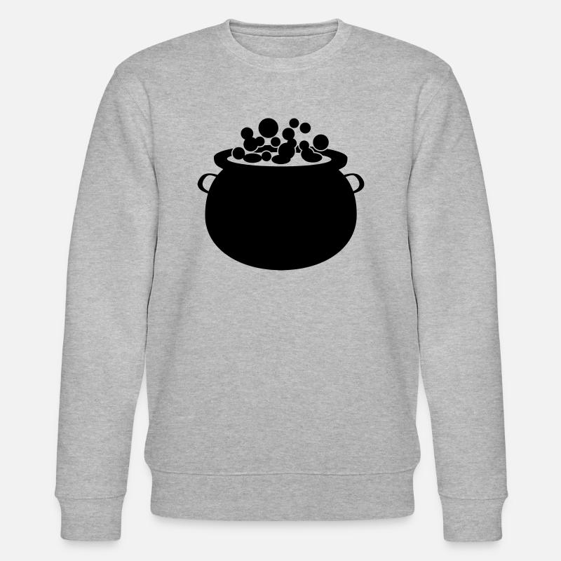 Witch's cauldron - Stanley/Stella CHANGER Unisex Organic Sweatshirt - heather grey