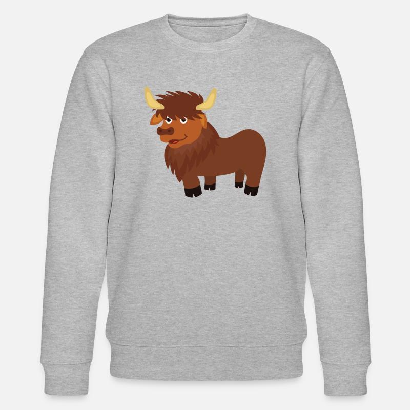 Bison - Stanley/Stella Unisex Bio-Sweatshirt CHANGER  - Grau meliert