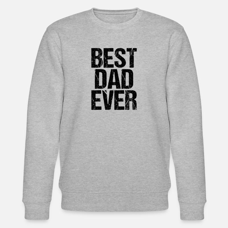 Best Dad Ever - Stanley/Stella Unisex Bio-Sweatshirt CHANGER  - Grau meliert