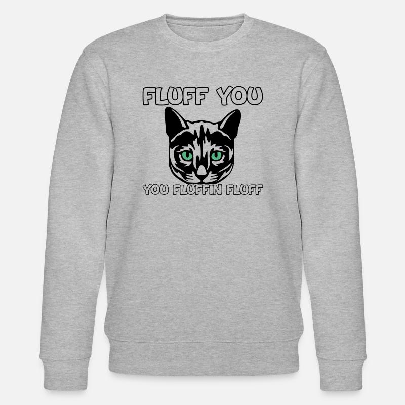Fluff du Du Fluffin Fluff - Stanley/Stella Unisex Bio-Sweatshirt CHANGER  - Grau meliert