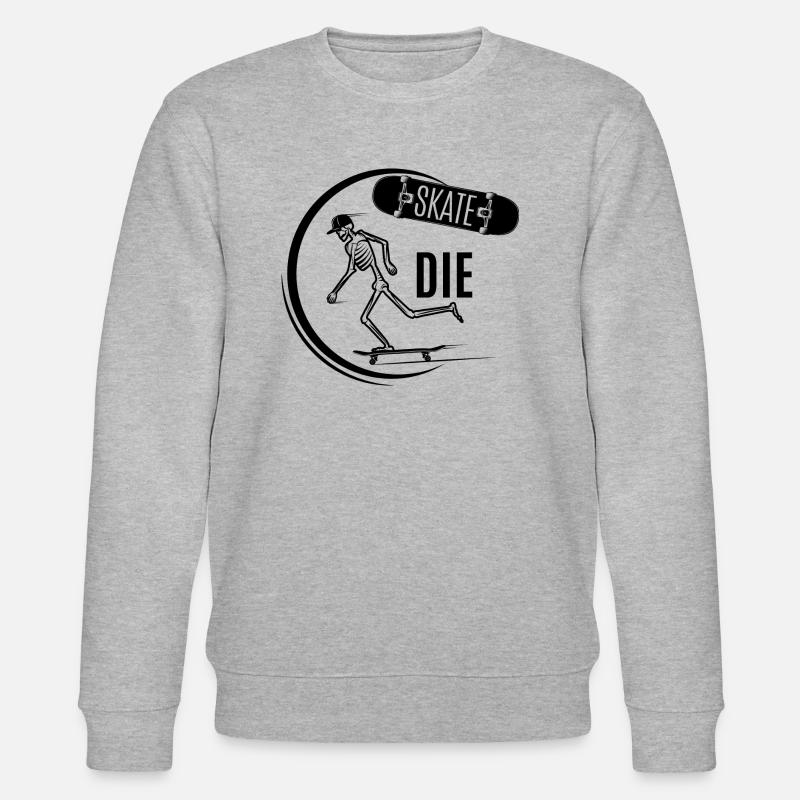 Skateboard SUP Surfen - Stanley/Stella Unisex Bio-Sweatshirt CHANGER  - Grau meliert